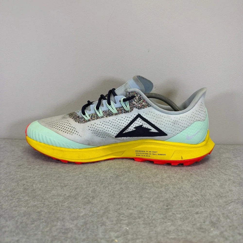 Nike Air Zoom Pegasus 36 Trail Womens Shoes Size 9.5 Mint Blue Yellow AR5676-401